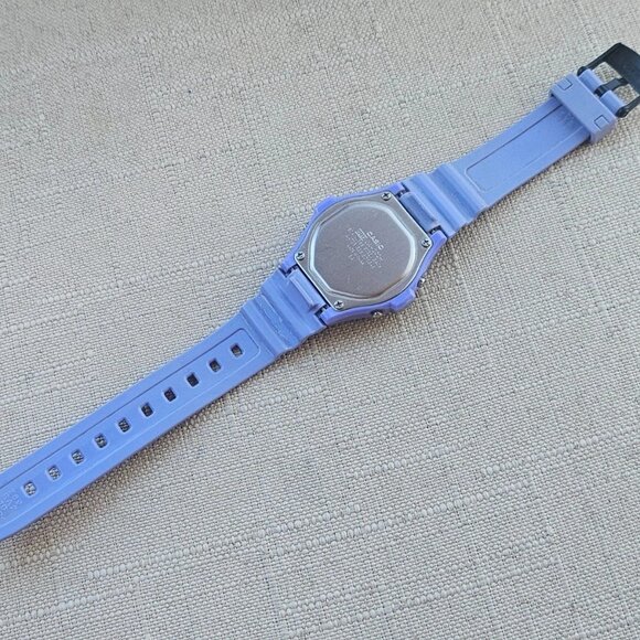 Casio Digital Wristwatch Blue Rubber Strap Multi Functional Illuminator Watch - Picture 9 of 11